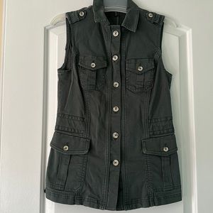 White House Black Market Button Down Top